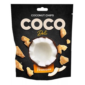 Kokosové lupienky Deli s príchuťou parmezan 30g